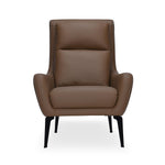 Norma 1 Seater Lounge Chair- Camel Brown