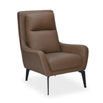 Norma 1 Seater Lounge Chair- Camel Brown