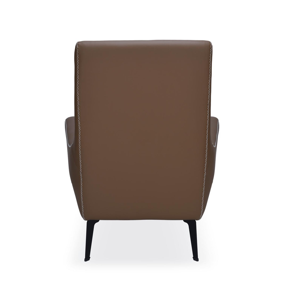 Norma 1 Seater Lounge Chair- Camel Brown