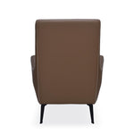 Norma 1 Seater Lounge Chair- Camel Brown