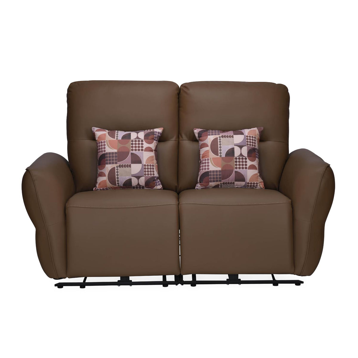 Norma 2 Seater Electric Recliner Sofa- Camel Brown
