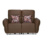 Norma 2 Seater Electric Recliner Sofa- Camel Brown