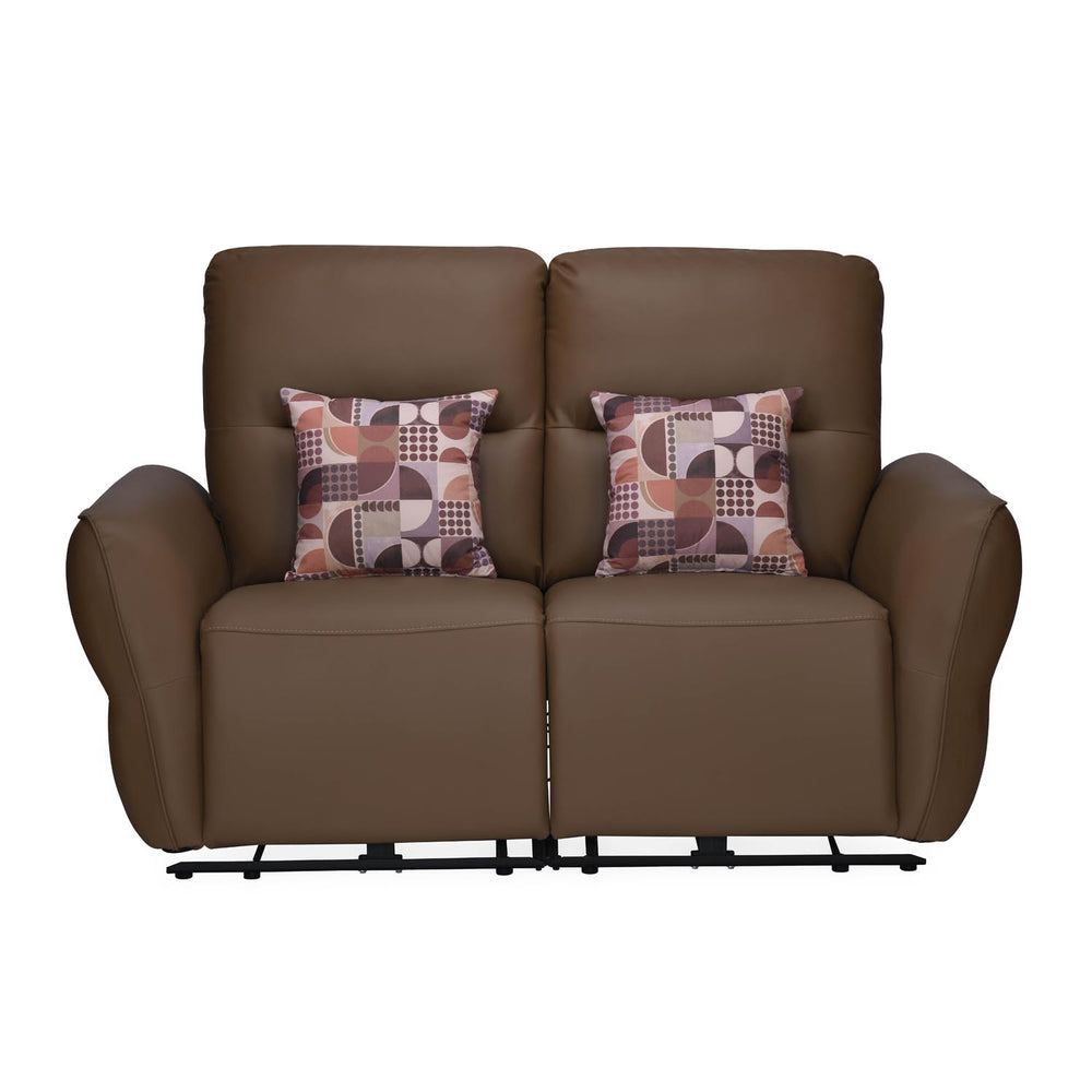 Norma 2 Seater Electric Recliner Sofa- Camel Brown