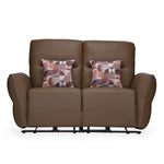 Norma 2 Seater Electric Recliner Sofa- Camel Brown