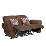 Norma 2 Seater Electric Recliner Sofa- Camel Brown