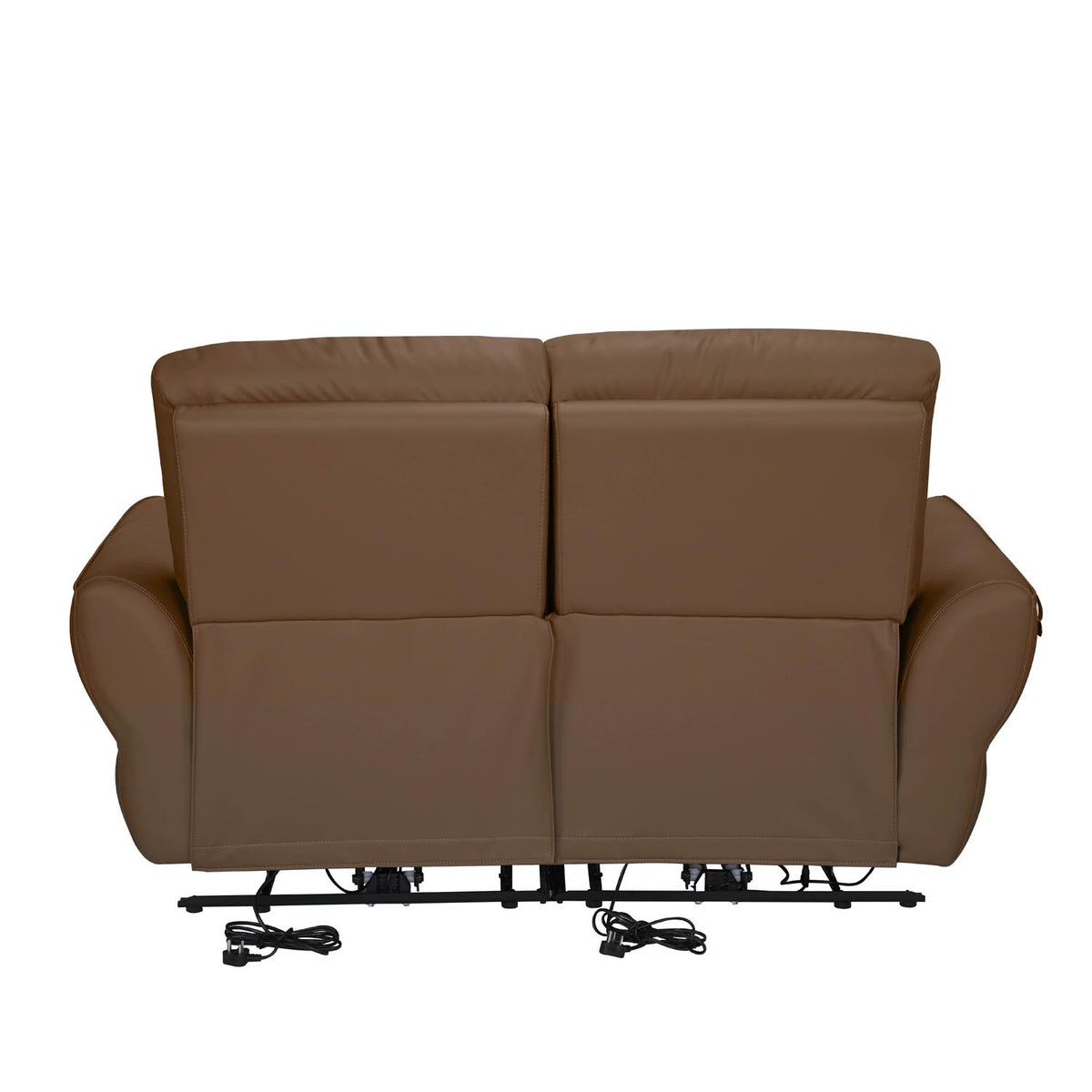 Norma 2 Seater Electric Recliner Sofa- Camel Brown