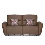Norma 3 Seater Electric Recliner Sofa- Camel Brown