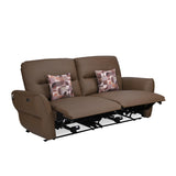 Norma 3 Seater Electric Recliner Sofa- Camel Brown