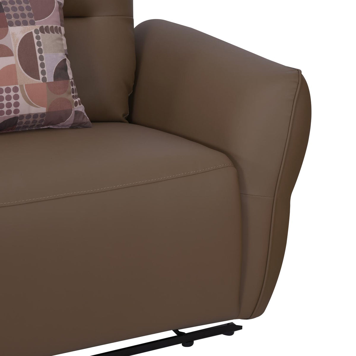 Norma 3 Seater Electric Recliner Sofa- Camel Brown