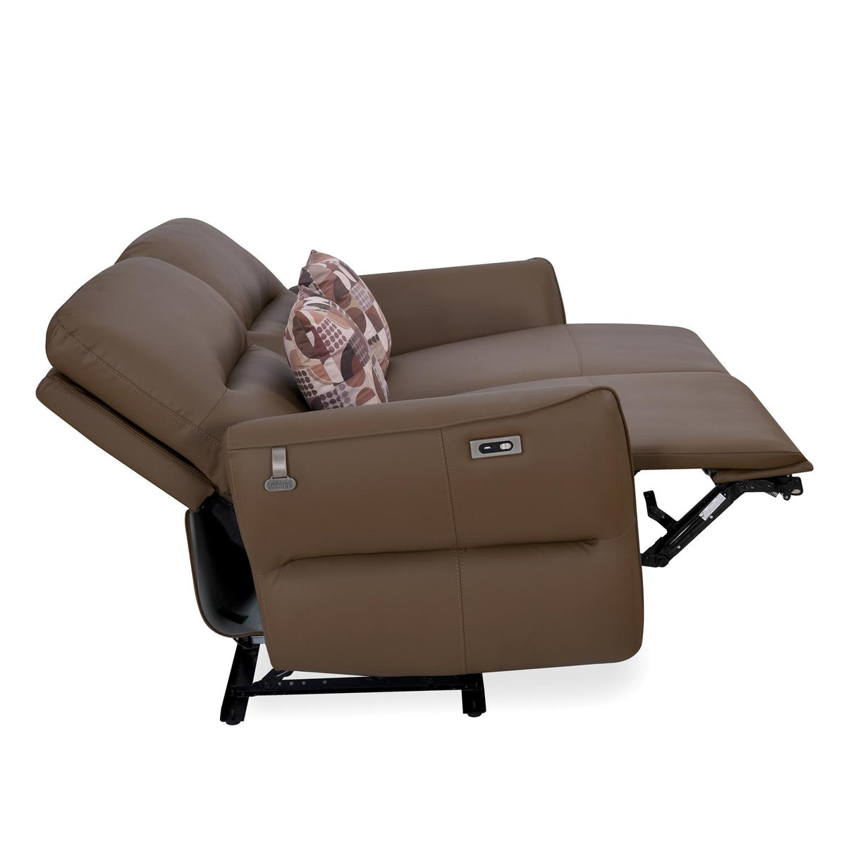 Norma 3 Seater Electric Recliner Sofa- Camel Brown