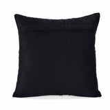 Mystic Marble Waves Pattern 16" x 16" Cushion Cover- Black
