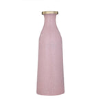 La Rosa Decorative Mosaic Cylindrical Large Vase- Pink & Gold