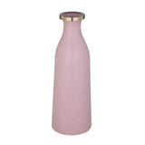 La Rosa Decorative Mosaic Cylindrical Large Vase- Pink & Gold
