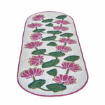 Madhuban Lotus Motif 4-Seater Table Runner- Pink