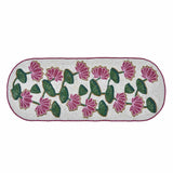 Madhuban Lotus Motif 4-Seater Table Runner- Pink
