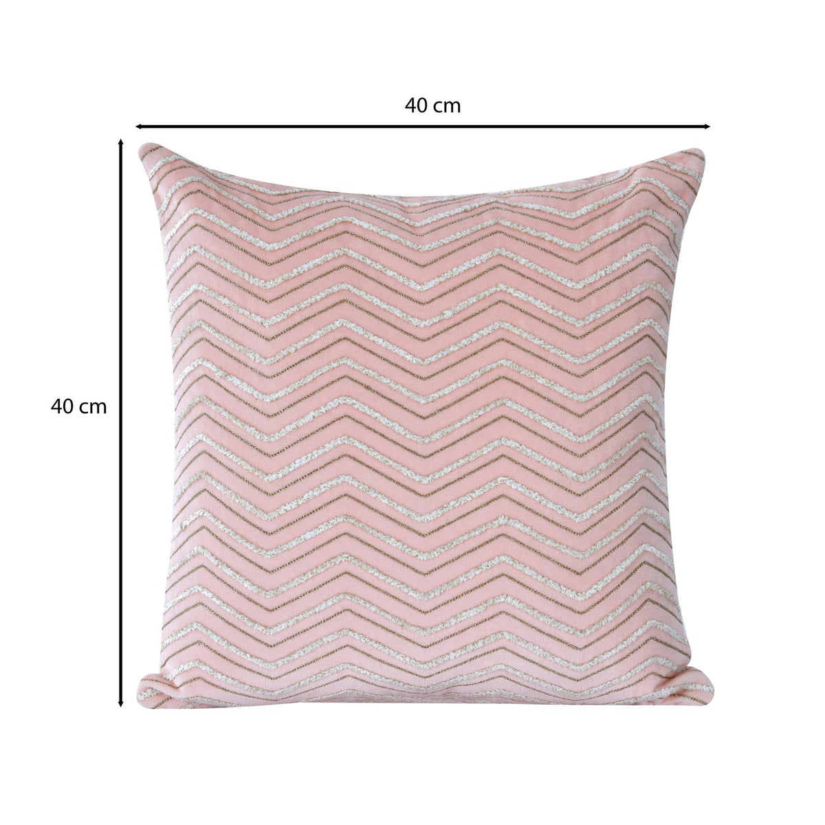La Rosa ZigZag Cushion Cover- Pink