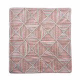 La Rosa Diamond Grid Cushion Cover- Pink