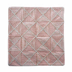La Rosa Diamond Grid Cushion Cover- Pink
