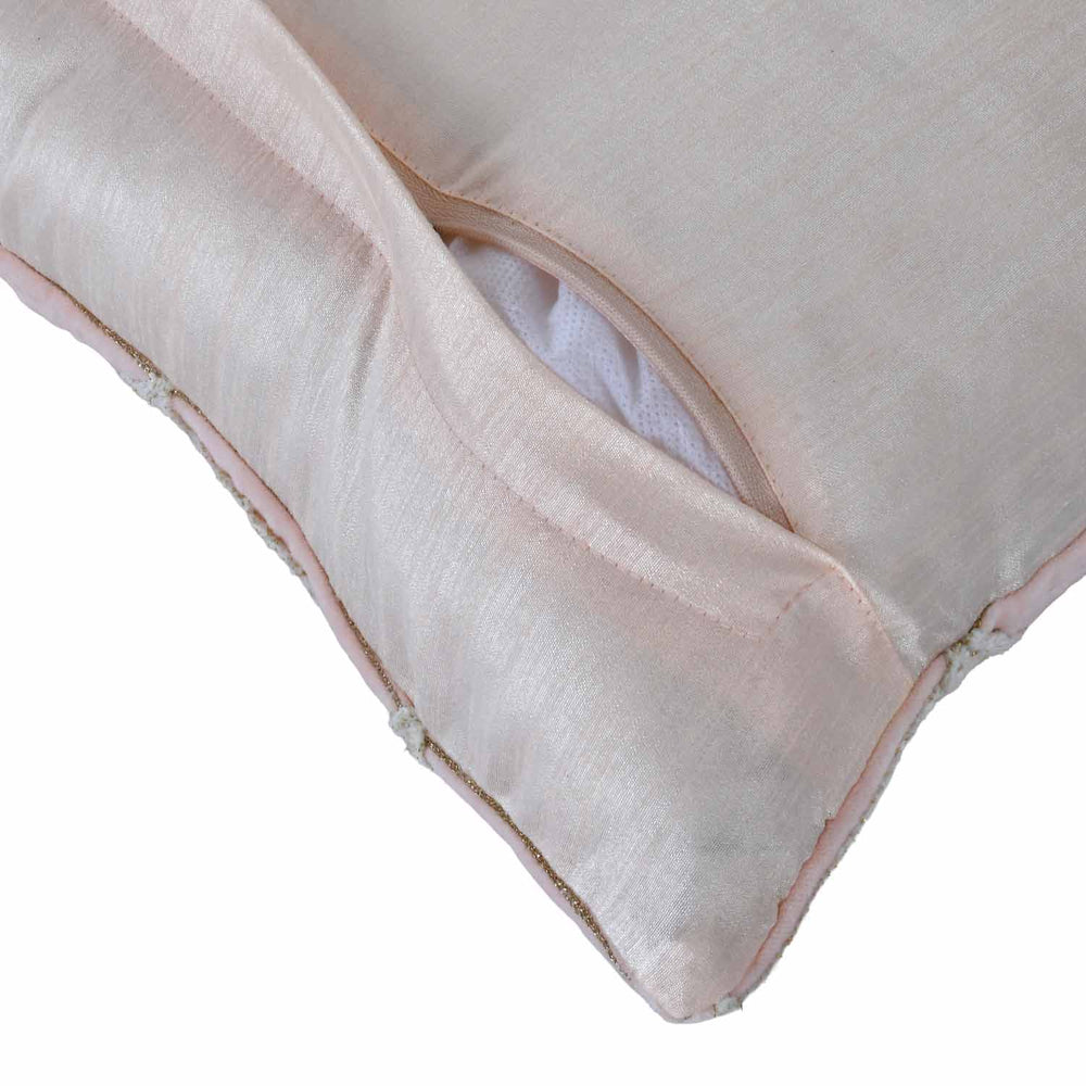 La Rosa Diamond Grid Cushion Cover- Pink