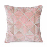 La Rosa Diamond Grid Cushion Cover- Pink