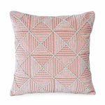 La Rosa Diamond Grid Cushion Cover- Pink