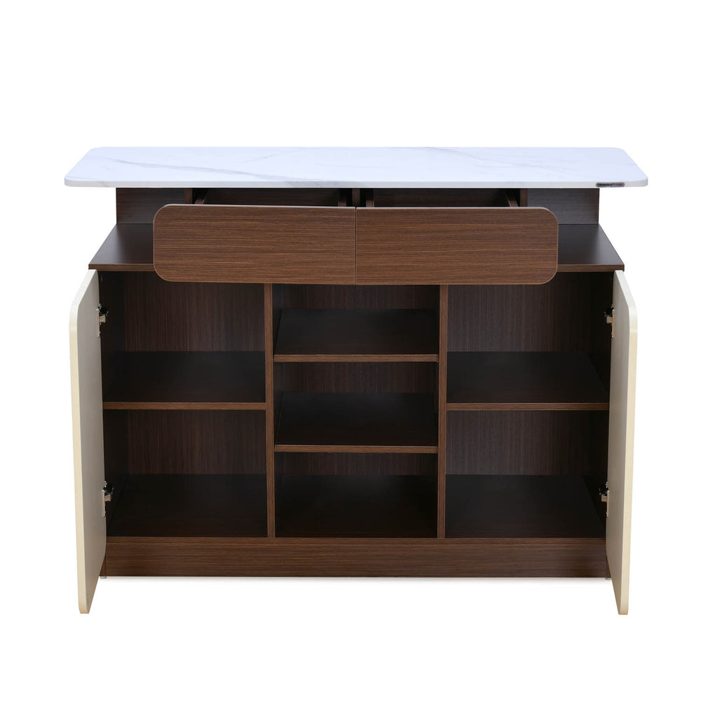 Atlas Multipurpose Storage Unit- Legno Oak Dark & Ivory