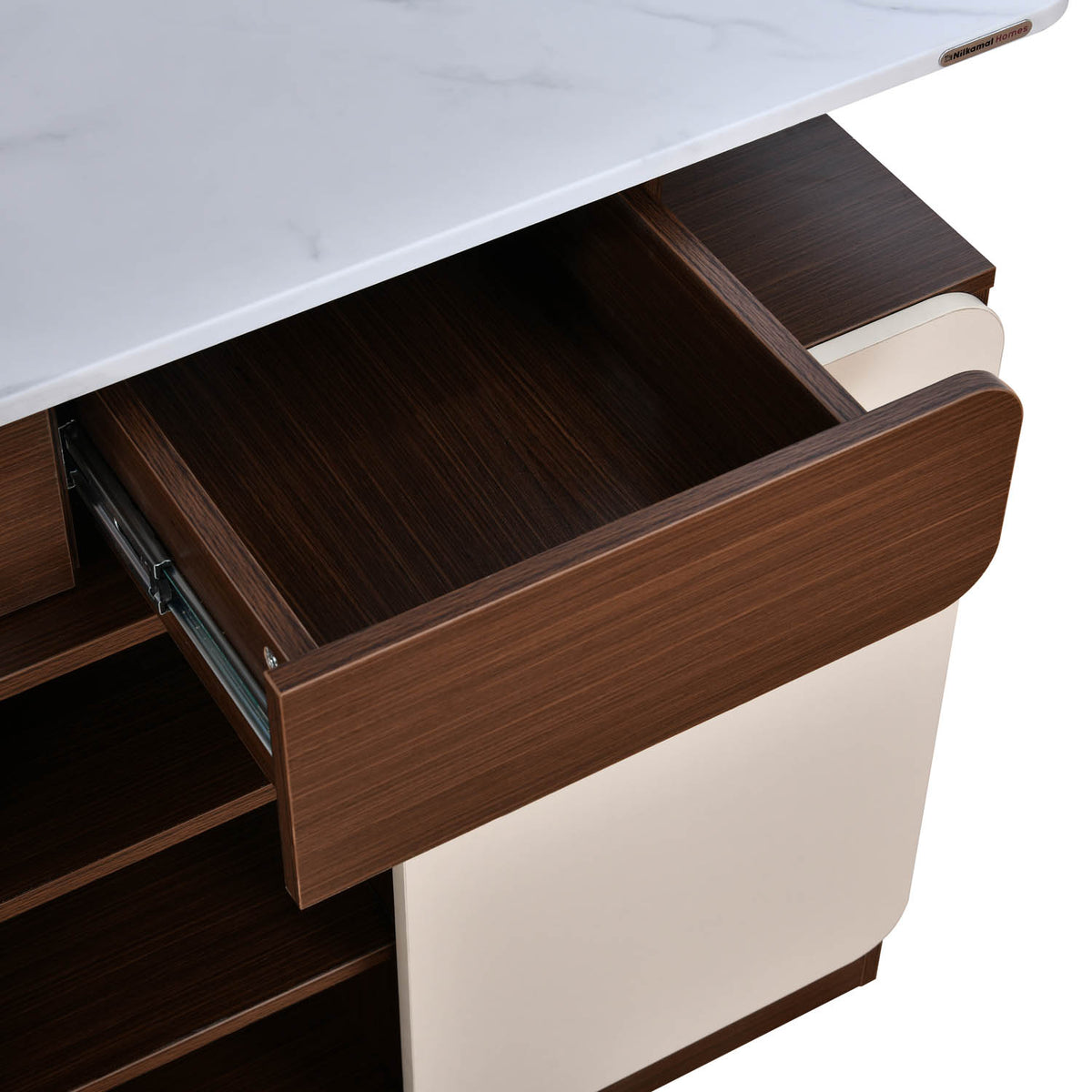 Atlas Multipurpose Storage Unit- Legno Oak Dark & Ivory