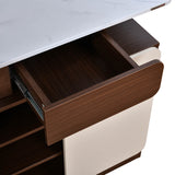 Atlas Multipurpose Storage Unit- Legno Oak Dark & Ivory