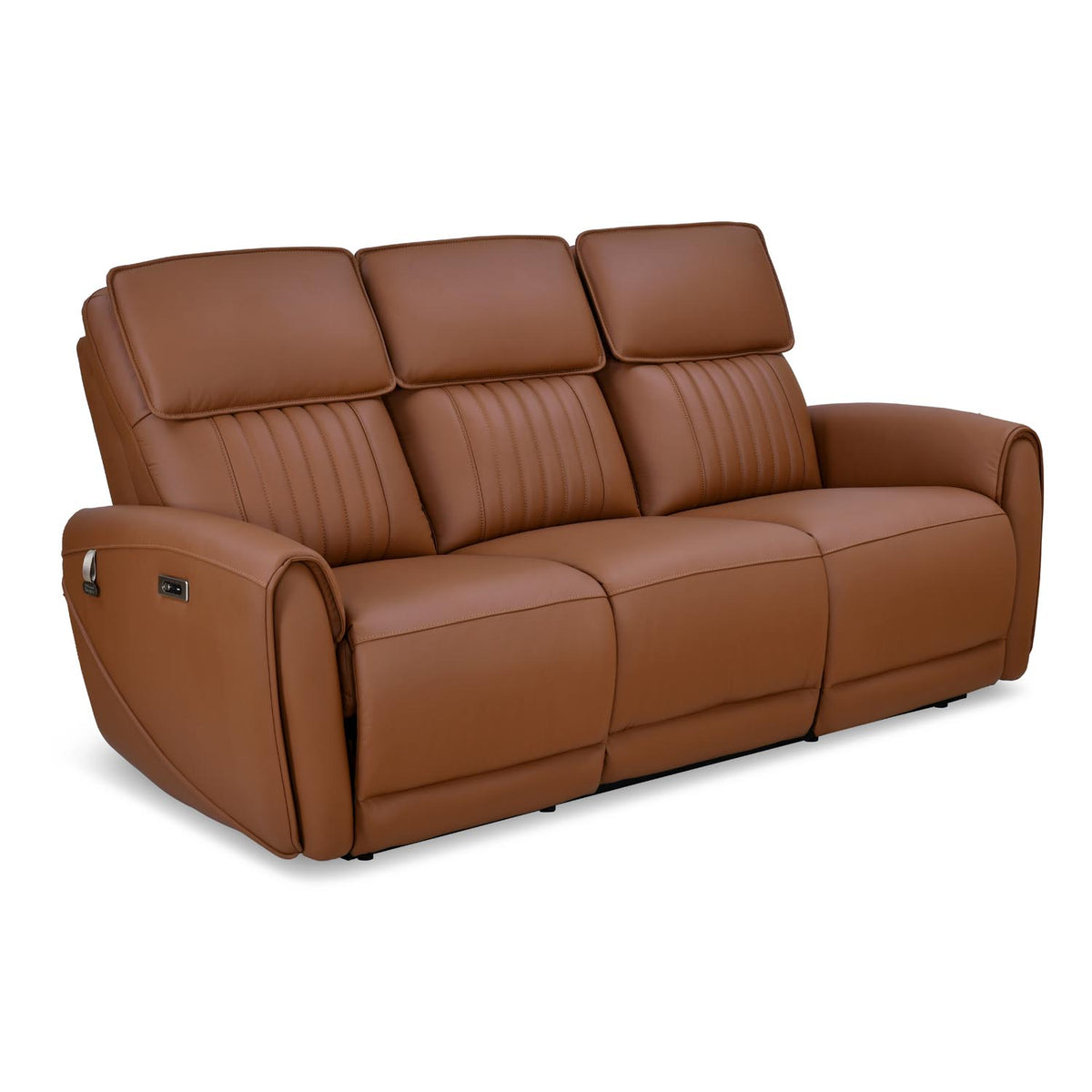 Earthyn 3 Seater Electric Recliner- Chestnut Brown