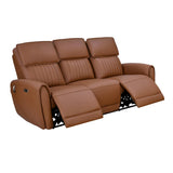 Earthyn 3 Seater Electric Recliner- Chestnut Brown