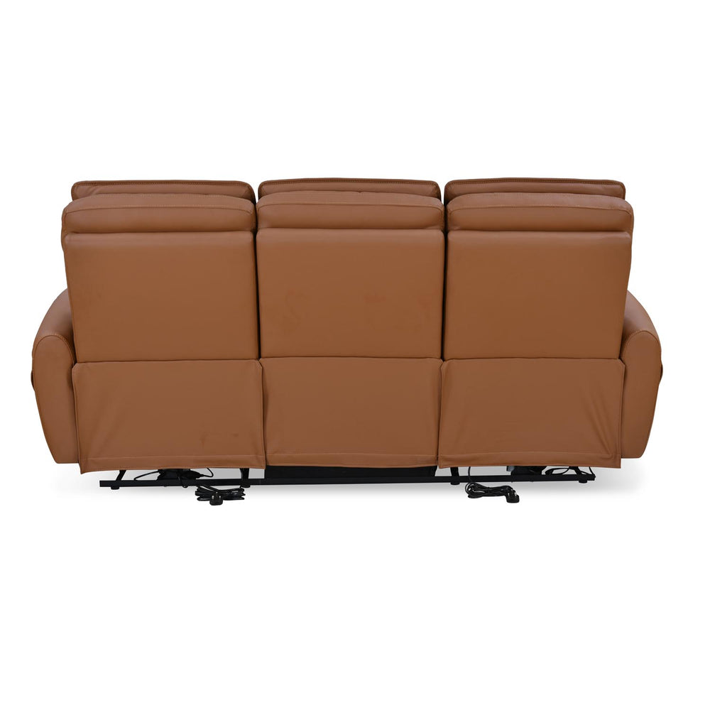 Earthyn 3 Seater Electric Recliner- Chestnut Brown