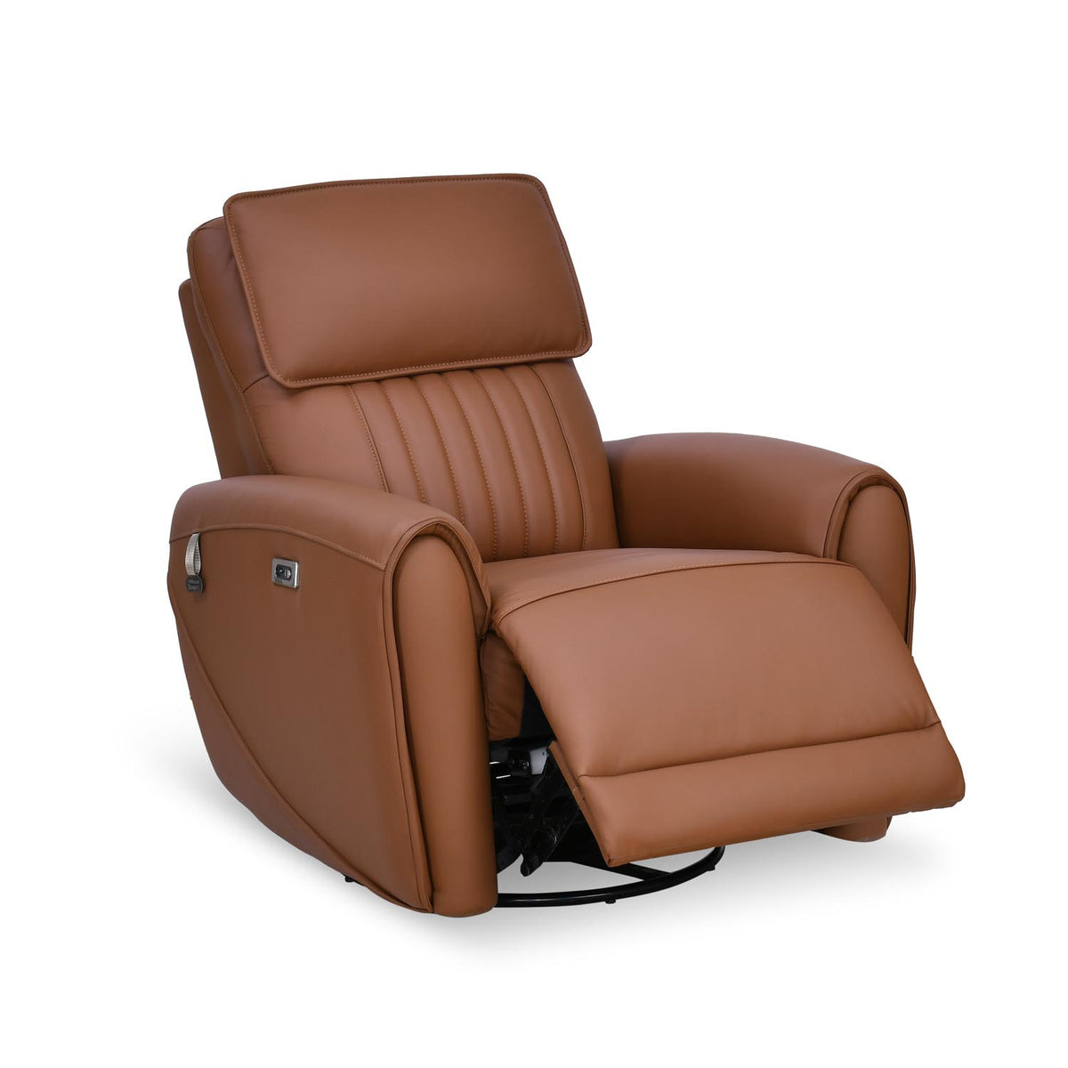 Earthyn 1 Seater Electric Recliner with 3R Mechanism- Chestnut Brown
