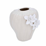 Elan Flora Dual Lily Drop Flower Vase - Cream & White