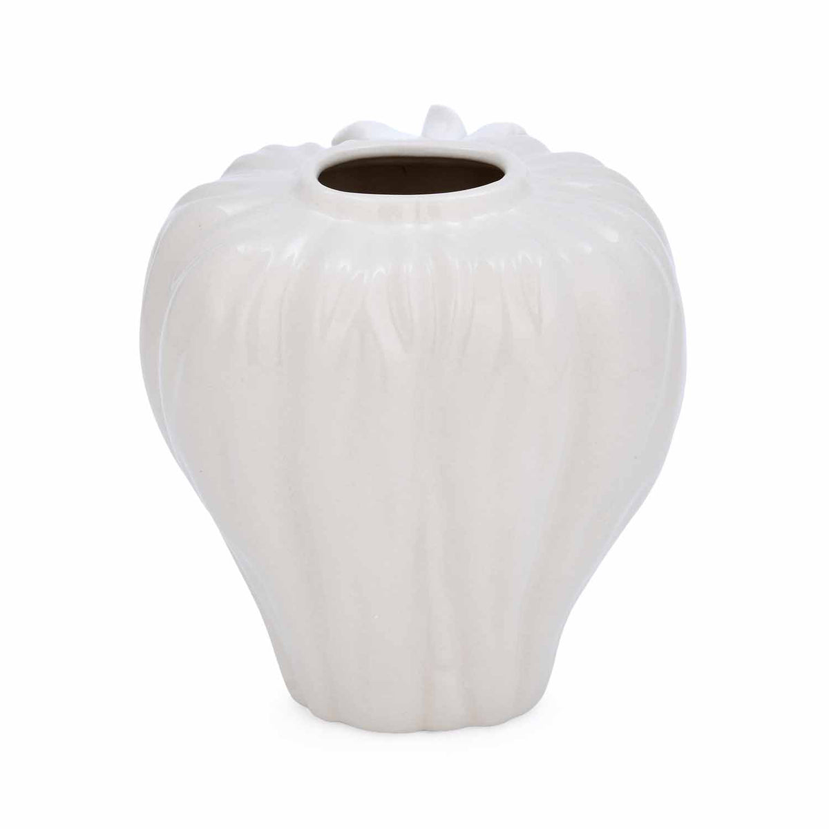 Elan Flora Dual Lily Drop Flower Vase - Cream & White