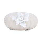 Elan Flora Pebble Lily Votive - Cream & White