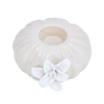 Elan Flora Pebble Lily Votive - Cream & White