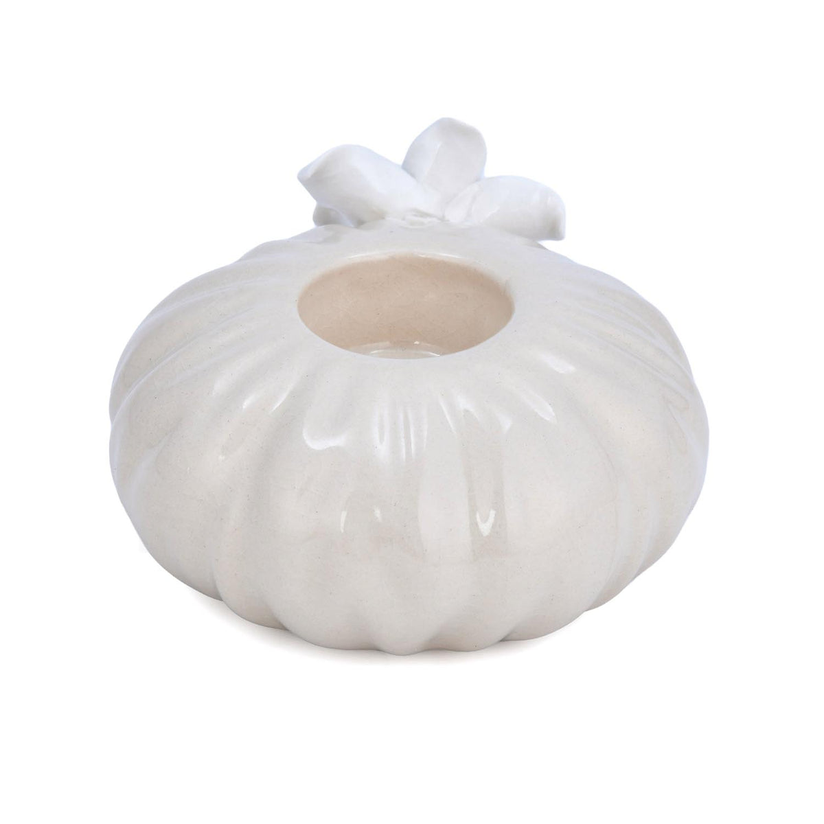 Elan Flora Pebble Lily Votive - Cream & White
