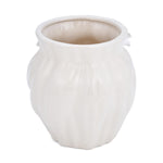 Elan Flora Oval Dual Lily Small Vase- Cream & White