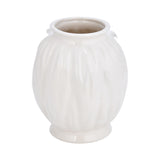 Elan Flora Oval Dual Lily Medium Vase- Cream & White