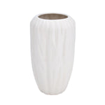 Elan Flora Semi Oval Dual Lily Large Vase- Cream & White