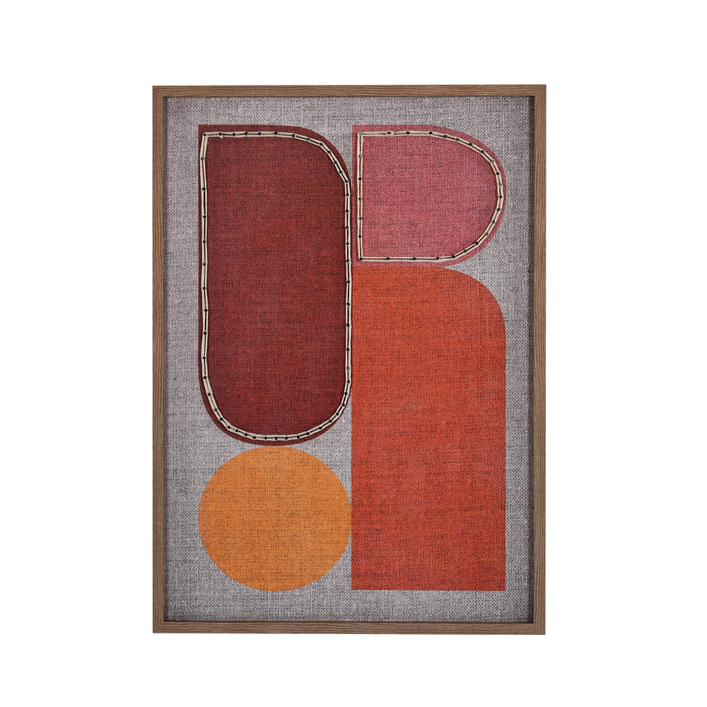 Modern Muse Earthy Elements 2 Canvas Painting- Brown