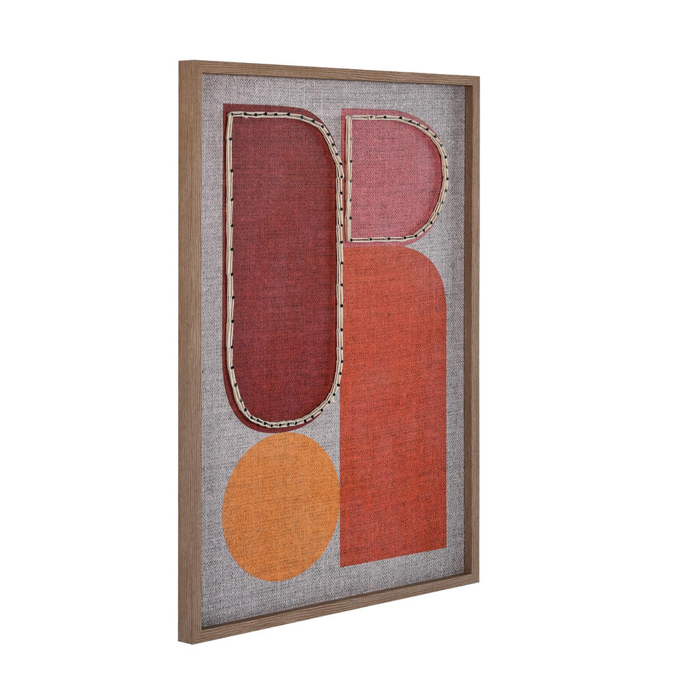 Modern Muse Earthy Elements 2 Canvas Painting- Brown