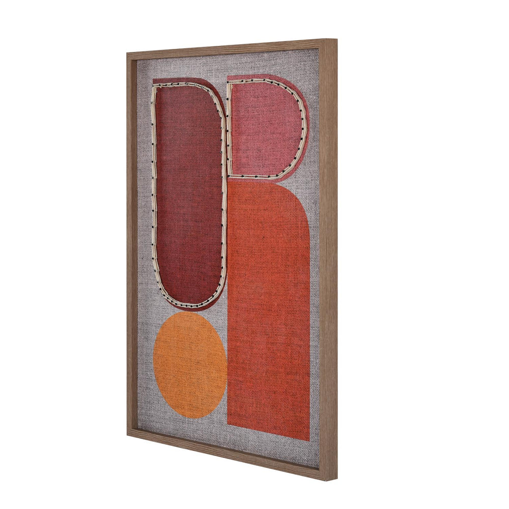 Modern Muse Earthy Elements 2 Canvas Painting- Brown