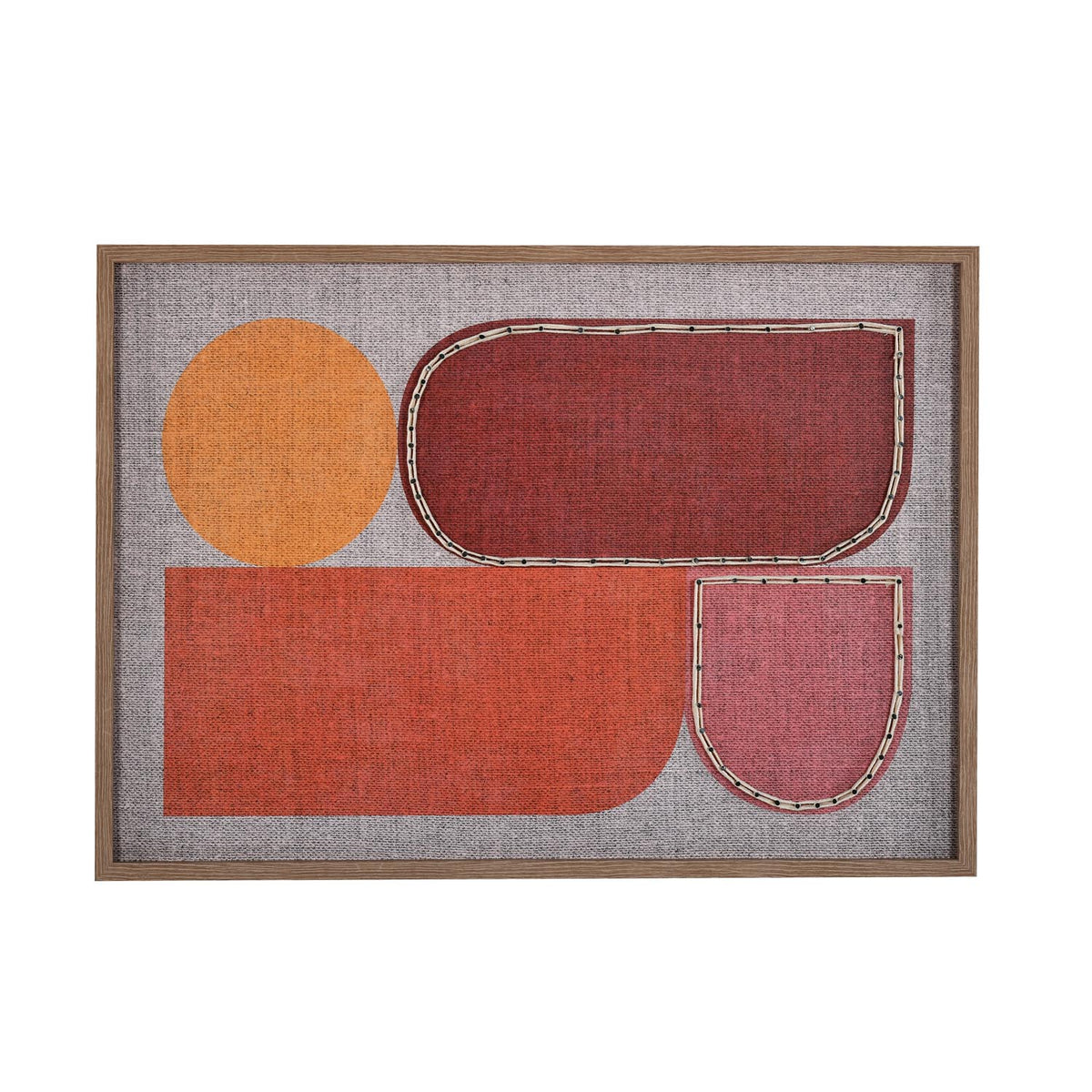 Modern Muse Earthy Elements 2 Canvas Painting- Brown