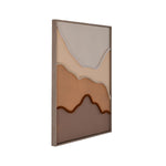 Modern Muse Abrstact Mountain 1 Canvas Painting- Brown