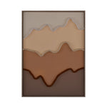 Modern Muse Abrstact Mountain 2 Canvas Painting- Brown