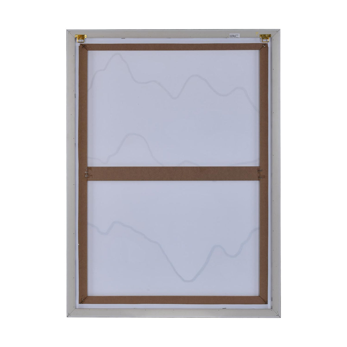 Modern Muse Abrstact Mountain 2 Canvas Painting- Brown