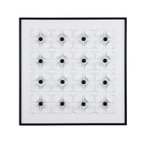 Art Couture Black Grid Wall Art- Multicolor
