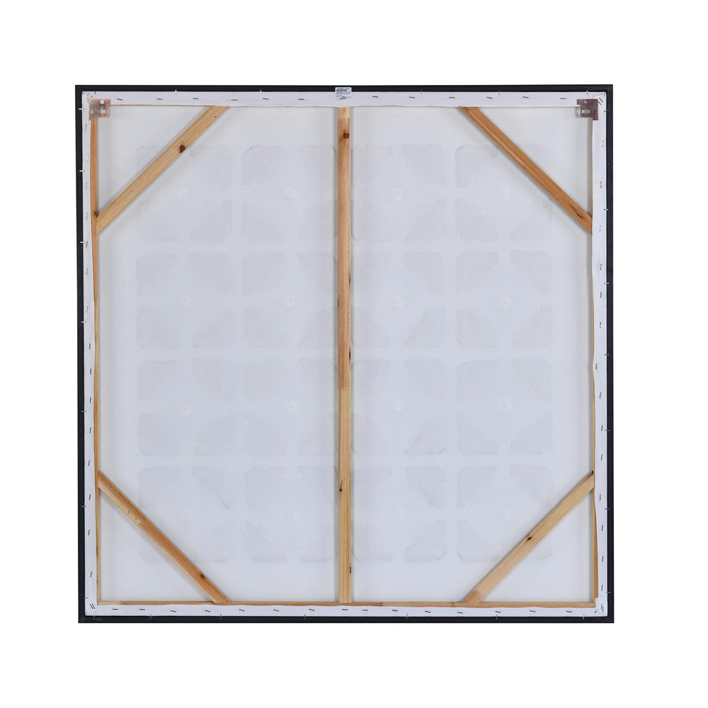 Art Couture Black Grid Wall Art- Multicolor