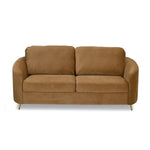 Arch 3 Seater Fabric Sofa- Rust Brown